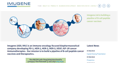 Desktop Screenshot of imugene.com