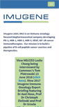 Mobile Screenshot of imugene.com